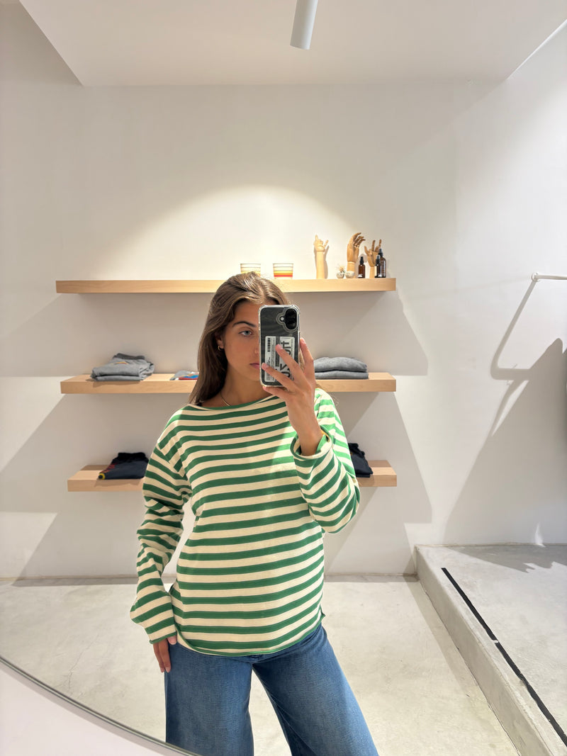 Sailor sweater dill stripe