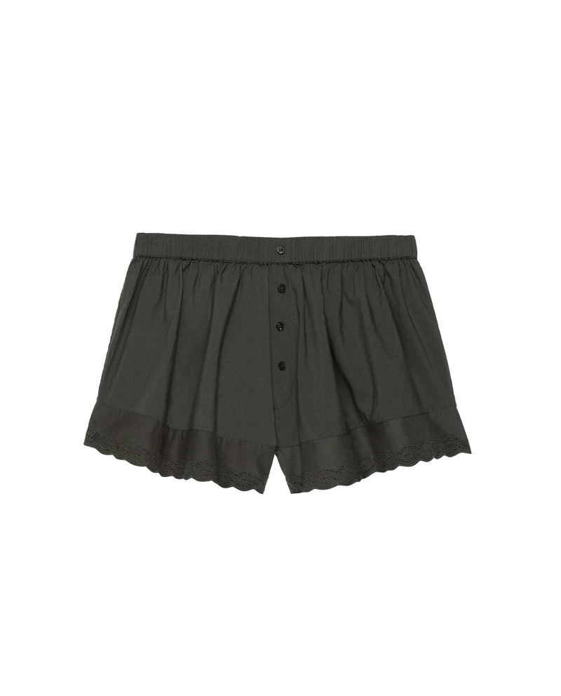 EYELET TAP SHORT BLACK