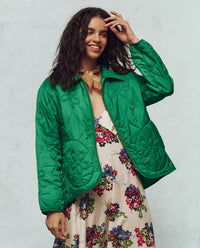 Daisy quilted jacket dill